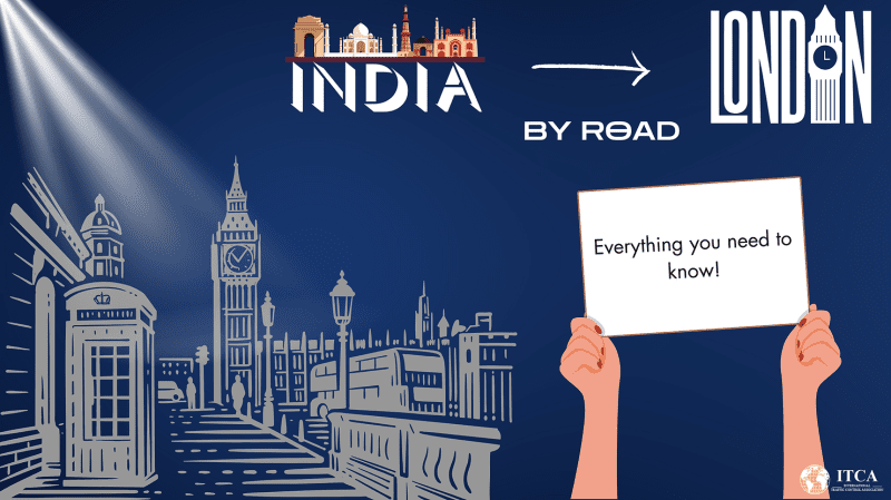 india to london road trip